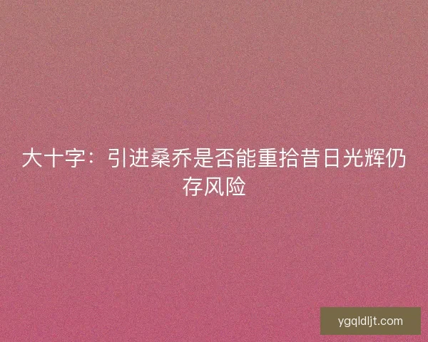 大十字：引进桑乔是否能重拾昔日光辉仍存风险